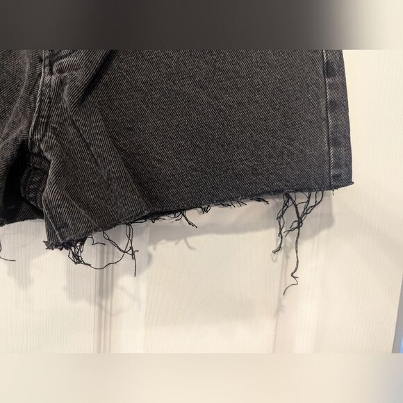 Playboy By Pacsun Womens Sz 27 High Rise Button Fly Black Jean Hot Shorts Bunny - Picture 6 of 10